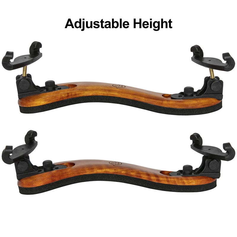 Mivi Classic Violin Shoulder Rest (Violin 1/2-1/4 & Viola 12"-11") with Adjustable Height | Collapsible | Real Maple Wood| Excellent Support Grip - By MIVI Music - Image 3